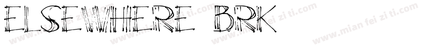 Elsewhere -BRK-1字体转换